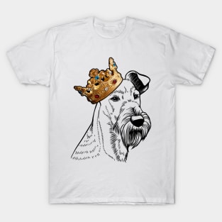 Irish Terrier Dog King Queen Wearing Crown T-Shirt